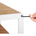 Miniatyrbillede 7 af 8: Rootz Skohylde - Skohylde - Bambus - Stativ - 3 niveauer - Hvid - Beige - 60 x 26 x 66 cm