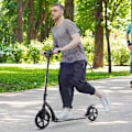 Miniatyrbillede 9 af 9: Rootz Scooter - Børnescooter - Kick Scooter med støddæmpning - Sammenfoldelig - Aluminium - Sort - 92,5 x 37,5 x 87-101,5 cm