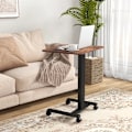 Miniatyrbillede 2 af 6: Rootz stående skrivebord - Laptopbord - Højdejusterbar - 4 hjul - Brun + Sort - 65 cm x 48 cm x 108 cm
