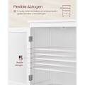 Miniatyrbild 4 av 6: Rootz Classic White Badrumsskåp - Förvaringsenhet - Organizer - MDF-material - Rymlig design - Enkel montering - 30cm x 60cm x 110cm