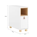 Miniatyrbillede 4 af 8: Rootz Sofa Side Bord - End Table - Bedside Cabinet - MDF & Pine - 3 skuffer & rum - 24x60x60cm