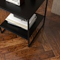 Miniatyrbillede 7 af 10: Rootz Industrial Design Sidebord - Sofabord - Sengebord - 2 niveauer af opbevaring - Robust stålramme - 40cm x 40cm x 45cm