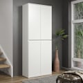 Miniatyrbillede 6 af 11: Rootz Multi-purpose Wardrobe - Storage Cabinet - Clothes Organizer - Modern Closet - Spacious Cupboard - Household Unit - White - 74 x 191 x 34 cm