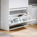 Miniatyrbild 8 av 10: Rootz Shoe Tipper Cabinet - Skoställ - Skoförvaringsorganisator - Mångsidig förvaring - Enkel montering - Slitstarkt MDF-material - 61cm x 100cm x 26c