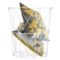 Miniatyrbillede 2 af 6: Rootz sofaborde - Sæt med 2 - Sideborde - MDF - Metal - Opbevaringsplads - Hvid - Brun - Natur - 40 x 40 x 45 cm