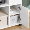 Miniatyrbillede 7 af 8: Rootz arkiveringsskab - opbevaringsenhed - arrangør - rumbesparende - 72x40x54cm - holder 46 kg - PB -materiale - Glat rullende med bremsede hjul