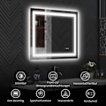 Miniatyrbild 8 av 10: Rootz LED-badrumsspegel - Väggmonterad sminkspegel - Sminkspegel - Justerbar belysning - Anti-dimteknik - 80cm x 60cm x 4cm