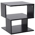 Miniatyrbillede 11 af 11: Rootz Side Table - 2-tier Side Table - Bed Table With Modern Design - Coffee Table For Office - Living Room - Dining Room - Black - 40 x 40 x 43 cm