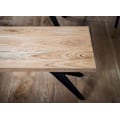 Pikkukuva 2 / 7: Rootz Massive Dining Bench - Loft Style - Käsintehty istuma - Ainutlaatuinen suunnittelu - 175 cm x 45cm x 45cm - Suojainen laka - 4 henkilön kapasite