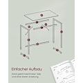 Pikkukuva 6 / 6: Rootz Modern Desk - Kirjoituspöytä - Työpöytä - Lastulevy ja teräs - 60cm x 120cm x 76cm