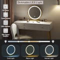 Miniatyrbillede 4 af 8: Rootz justerbart sminkebordssæt - Sminkebord med skammel - Makeup skrivebord med LED-spejl - Ergonomisk komfort - Rigelig opbevaring - Robust design -