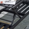 Miniatyrbillede 7 af 10: Rootz havebænk med udtrækbart bord - Udendørs siddepladser - Terrassemøbler - Holdbart metal - Komfortabelt design - 150W x 58,5D x 90H cm