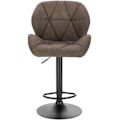 Miniatyrbillede 4 af 10: Rootz Barstolssæt - Bordskamler - Justerbare barstole - Ergonomisk design - Slidstærkt kunstlæder - Stabil metalbund - 94cm-116cm x 50cm x 40cm
