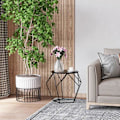 Miniatyrbillede 2 af 10: Rootz Hexagonal Side Table - Coffee Table - Nesting Table - Bedside Table -  Living Room - Bedroom - Black - L51 x B51 x H44 cm