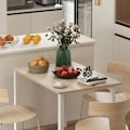Miniatyrbild 7 av 10: Rootz matbord för 6 personer - Utfällbart bord - Platssparande matbord - Lätt att rengöra - 160L x 70W x 76H cm - MDF och stål