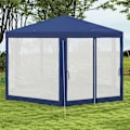 Miniatyrbillede 7 af 10: Rootz Garden Pavilion - 6 -hjørne Gazebo - Metal Frame Telt - Insektbeskyttelse - 3.94x3.412x2.5m - Blå