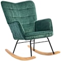 Miniatyrbillede 10 af 11: Rootz Rocking Stol - Glider Stol - Nursernestol - Tyk polstring - Beech Wood Runners - 98D X 71W X 101H CM - Understøtter op til 120 kg