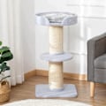 Pikkukuva 2 / 5: Rootz Cat Tree - Leikkipuu - Raaputustolppa alustalla - Sisal E1 lastulevypehmo - Vaaleansininen - 45 x 45 x 91 cm