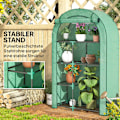 Miniatyrbillede 7 af 10: Rootz 4 -trins mini -grønhus - bærbart plantehus - tomatproducent - UV -beskyttelse - 100 x 45 x 160 cm