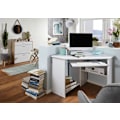 Miniatyrbillede 3 af 8: Rootz Corner Desk - Modern Office Desk - Computertabel - Generøs opbevaring - 127 cm x 73 cm x 88,5 cm