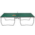 Miniatyrbillede 10 af 11: Rootz Bordtennisbord - Fuld størrelse - Sammenfoldelig - 8 hjul - Inklusiv ketchere og bolde - Grøn - 2,74 x 1,52 x 0,76 m