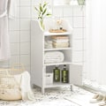 Miniatyrbillede 4 af 7: Rootz badeværelses kommode - Opbevaringsskab - MDF Organizer - 41cm x 86cm x 36cm - Tipbeskyttelse - Robust design