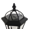 Miniatyrbillede 4 af 6: Rootz Havelanterner - Solenergi - Havelamper - Sæt med 2 - LED - 6-8 timer - Rustfrit stål - Sort