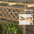 Miniatyrbillede 5 af 11: ROOTZ PLANT BOX With Trellis - Climbing Plant Box - Raised Balcony Bed - Strong Fir Wood - 160 cm x 55 cm x 183 cm
