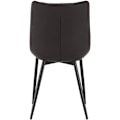 Miniatyrbild 5 av 8: Rootz Set med 4 matstolar - Köksstolar - Moderna sittplatser - Slitstark, bekväm, lätt att rengöra - konstläder - 46 cm x 40,5 cm x 85,5 cm