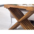 Miniatyrbillede 4 af 7: Rootz bord Massivt træ sheesham design foldebord serveringsbakke og bordramme sammenfoldelig landlig stil