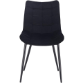 Pikkukuva 4 / 9: Rootz 8 ruokapöydän tuolin setti - Velvet-istuin - Metalliset jalat - Mukava ja ergonominen - Kestävä ja pitkäikäinen - Lattian suojaus - 85,5 cm x 46