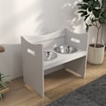 Miniatyrbillede 8 af 10: Rootz PawHut justerbar foderstation - Holdbar foder til kæledyr - Stilfuldt hundeskålstativ - Ergonomisk design - Nem at rengøre - 54 cm x 31,5 cm x 4