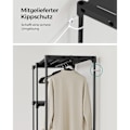 Miniatyrbillede 8 af 8: Rootz sort 2-delt sæt campingstol - udendørs stol - bærbare stole - ikke-vævet stof - letvægts - holdbar - nem at samle - 43 cm x 124 cm x 182 cm