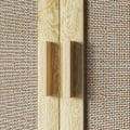 Miniatyrbillede 5 af 6: Rootz Wall Mount Badeværelse Skab - Vægskabinet - Boho -opbevaring - Fugtbestandig rottingdøre - 59 cm x 20 cm x 66,5 cm - Brun