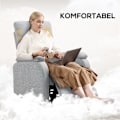 Miniatyrbild 6 av 10: Rootz Recliner Fåtölj - avslappningsstol - Uppbyggd fåtölj - Optimal komfort - 69 cm x 91,5 cm x 103 cm (upprättstående dimensioner)
