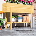 Pikkukuva 7 / 10: Rootz Wooden Flower Box - Korotettu istutus - puutarhakerros - Fleece -vuori - Terveellinen maaperä - 100 x 30 x 70,5 cm
