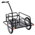 Miniatyrbillede 1 af 11: Rootz Cykeltrailer - Sort - Stål, Gummi - 61,02 cm x 28,15 cm x 30,31 cm