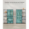 Miniatyrbillede 3 af 8: Rootz sort 2-delt sæt campingstol - udendørs stol - bærbare stole - ikke-vævet stof - letvægts - holdbar - nem at samle - 43 cm x 124 cm x 182 cm