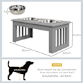 Miniatyrbillede 3 af 10: Rootz Hundefoderstation - Hævede hundeskåle - Rustfri stålskåle - MDF-hus - Hygiejnisk - 58,4 cm x 30,5 cm x 25,4 cm