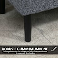 Miniatyrbillede 5 af 11: Rootz -bænk med opbevaring - polstret bænk - linned - rigelig opbevaringsplads - 116 x 44 x 58 cm - Grå
