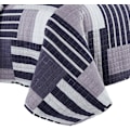 Miniatyrbillede 5 af 6: Rootz Patchwork sengetæppe - Vendbart træk - Check Quiltet Dyne - Blød polyester - 150x200cm, 170x210cm, 220x240cm, 240x260cm