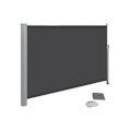 Miniatyrbild 1 av 5: Rootz sidomarkis - Utdragbar sidomarkis - Roll-Up sidomarkiser - Garden Shade Solutions - Privacy Markiser - Vattentäta sidomarkiser - Antracit - 200