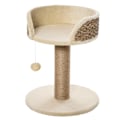 Miniatyrbild 1 av 9: Rootz PawHut skrapstolpe Kattsäng - Kattsäng - Feline Play Station - Ultimate Comfort - Högsäkerhetsvägg - Slitstark juteskrapstolpe - 40cm x 40cm x 4