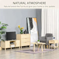 Miniatyrbillede 8 af 8: Rootz Bedside Table - Bedside Table - Bedside Table - Side Table - Drawer Storage Shelf - Natural - 40 x 40 x 48 cm