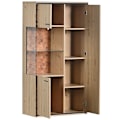Miniatyrbillede 10 af 10: Rootz Modern Vitrineskab - Vitrineskab - LED-skab - 15 farver LED-belysning - 150H x 78W x 40D cm