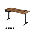 Miniatyrbild 1 av 8: Rootz Elektriskt stående skrivbord - Justerbart skrivbord - Sit Stand-skrivbord - Spånskiva/solid stål - 70cm x 160cm x 72-120cm - Whisper Quiet - 1,5