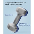 Pikkukuva 5 / 7: Rootz Blue Neopreenipäällysteiset käsipainot - Valurauta - Voimaharjoittelu - 20,5 cm x 9,5 cm - 11,5 cm x 3,9 cm - 2 x 4 kg
