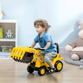 Miniatyrbillede 2 af 4: Rootz ride-on gravemaskine - Klo - Horn - Lydeffekter - Opbevaringsplads - Tipbeskyttelse - Børn 3-4 år - Polypropylen - Gul+Sort - 83L x 27W x 39H cm