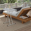 Miniatyrbillede 8 af 10: Rootz Garden Bord - Bærbart udendørs bord - Bistrotisk terrassebord - Rumbesparende design - 76 cm x 50 cm x 74 cm