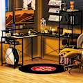Miniatyrbild 9 av 11: Rootz L Form Desk - Corner Computer Desk - Ergonomic Office Table - Laddningsstation - 137 cm x 140 cm x 139,5 cm